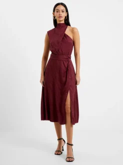 Aba Eco Satin Midi Dress