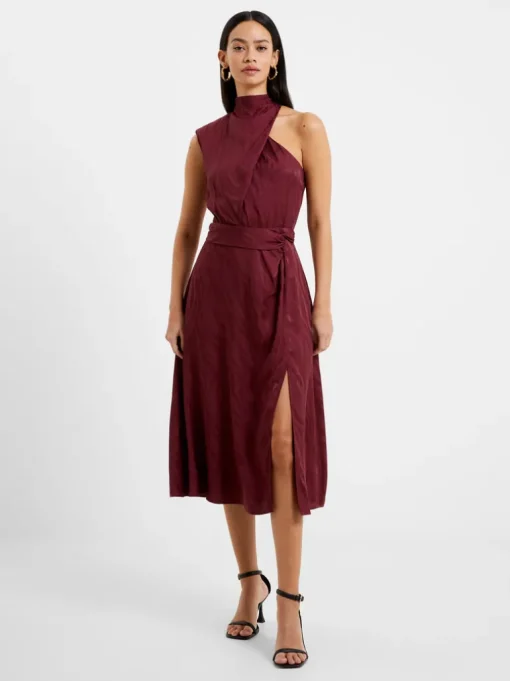 Aba Eco Satin Midi Dress