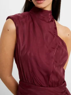 Aba Eco Satin Midi Dress