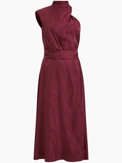 Aba Eco Satin Midi Dress