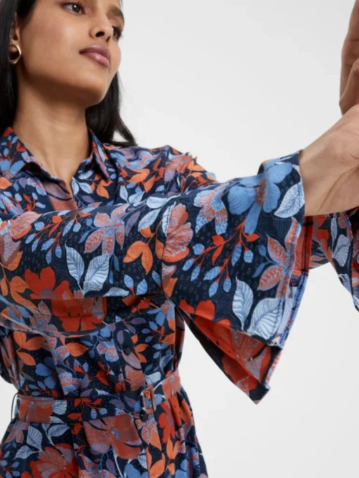 Adalina Eco Delphine Drape Shirt Dress