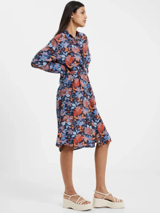 Adalina Eco Delphine Drape Shirt Dress