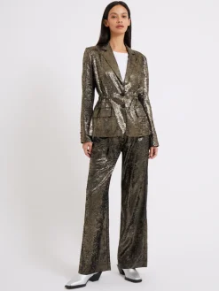 Alara Molten Metallic Suit Jacket