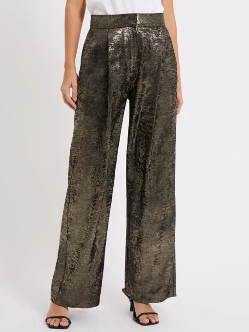 Alara Molten Metallic Suit Trousers