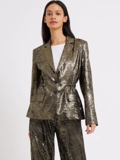 Alara Molten Metallic Suit Jacket