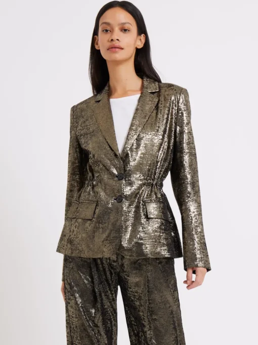 Alara Molten Metallic Suit Jacket