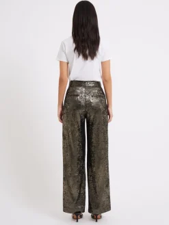 Alara Molten Metallic Suit Trousers