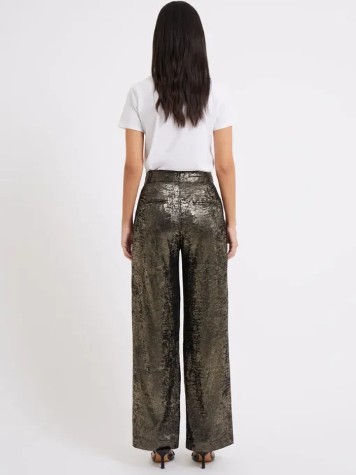 Alara Molten Metallic Suit Trousers