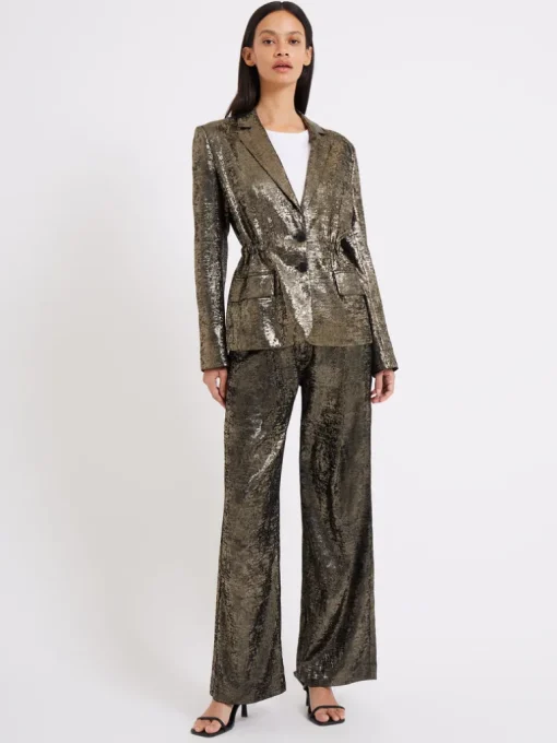 Alara Molten Metallic Suit Jacket