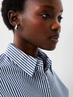 Alissa Stripe Cropped Shirt