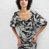Ally Dinah Crinkle Ruched Mini Dress