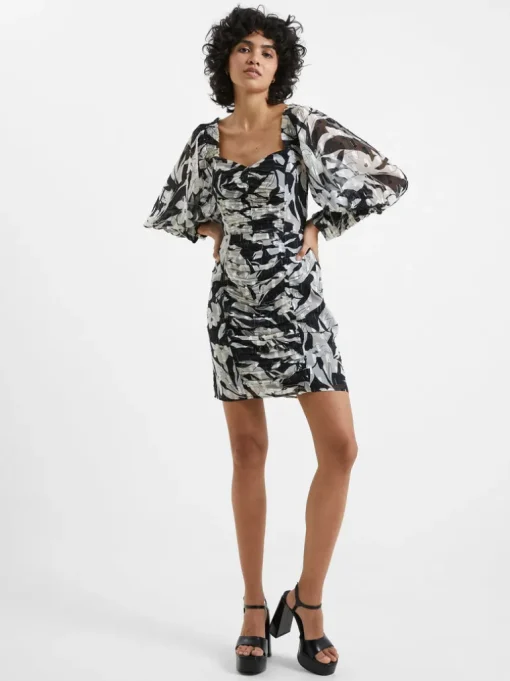 Ally Dinah Crinkle Ruched Mini Dress