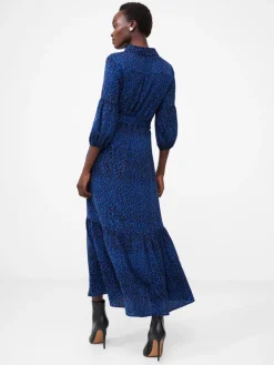 Animal Belted Midi Shirt Dress