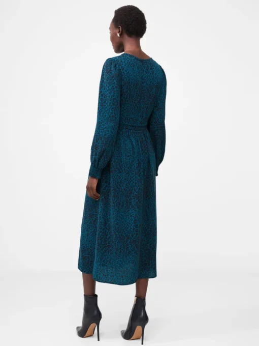 Animal Empire Waist Midi Dress