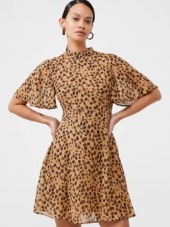 Animal Georgette Mini Dress
