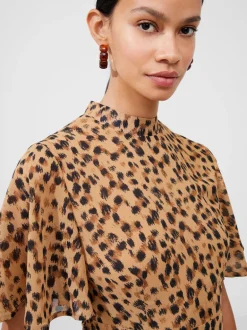 Animal Georgette Mini Dress