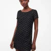 Ashton Lurex Chevron Mini Dress