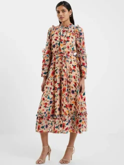 Avery Burn-Out Midi Dress