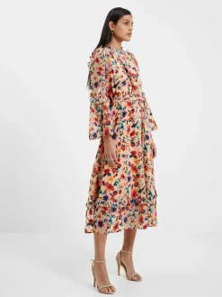 Avery Burn-Out Midi Dress