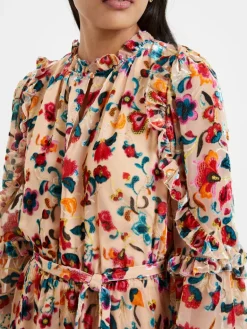 Avery Burn-Out Midi Dress