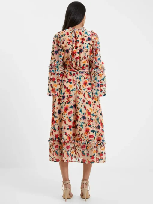 Avery Burn-Out Midi Dress