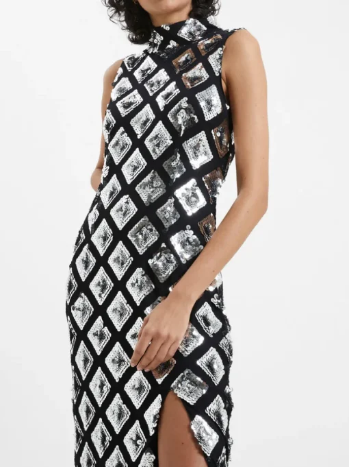 Axel Embellished Midi Dress