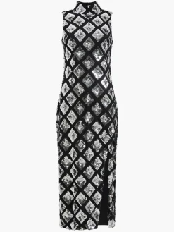 Axel Embellished Midi Dress