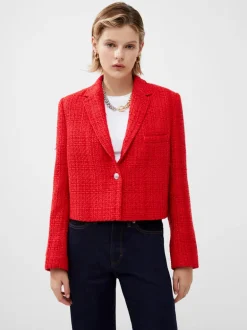 Azzurra Tweed Cropped Blazer