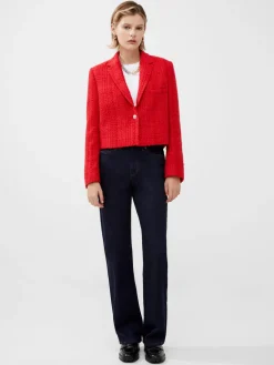 Azzurra Tweed Cropped Blazer