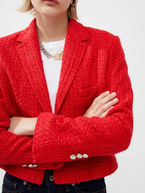 Azzurra Tweed Cropped Blazer
