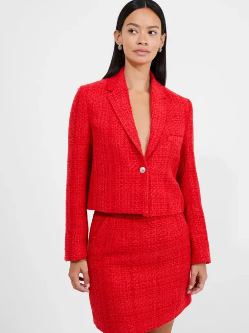 Azzurra Tweed Cropped Blazer