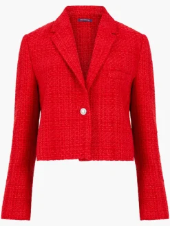 Azzurra Tweed Cropped Blazer