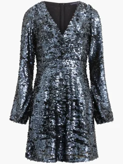 Bisma Sequin Wrap Mini Dress