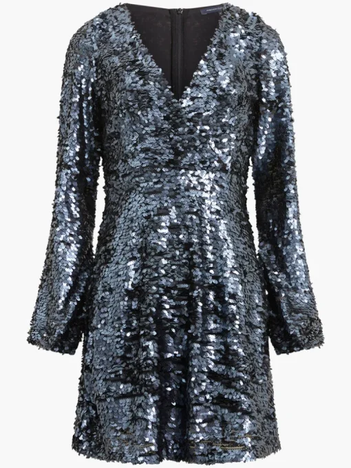 Bisma Sequin Wrap Mini Dress