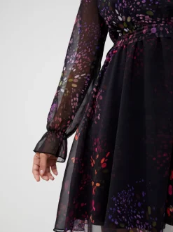 Bodine Wrap Printed Mini Dress