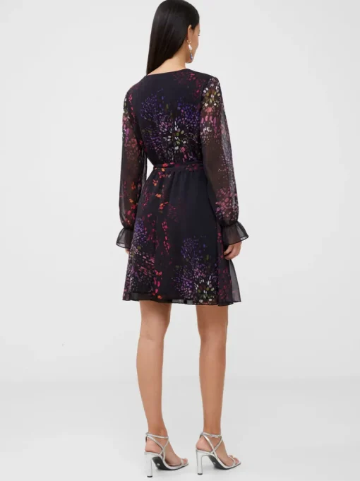 Bodine Wrap Printed Mini Dress