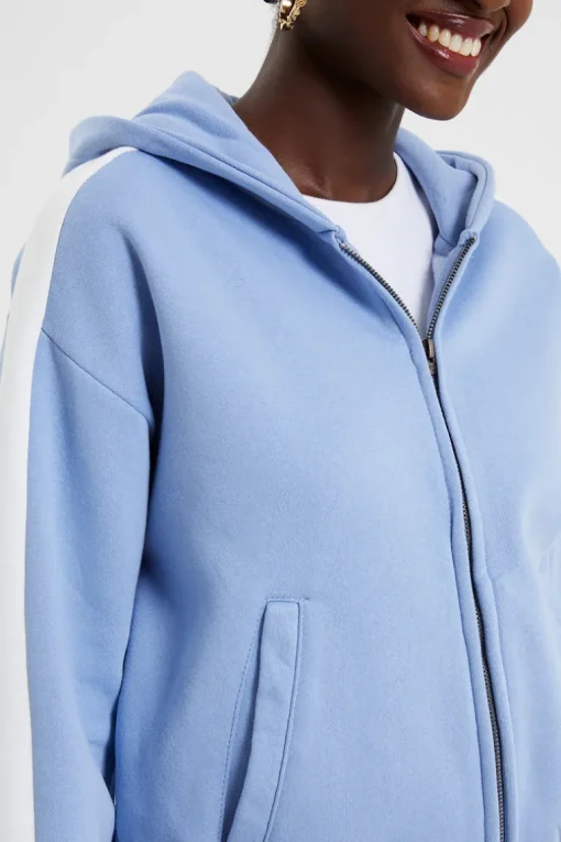 Boxy Panel Sleeves Hoodie