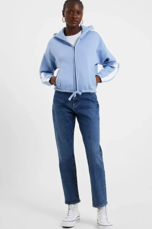 Boxy Panel Sleeves Hoodie