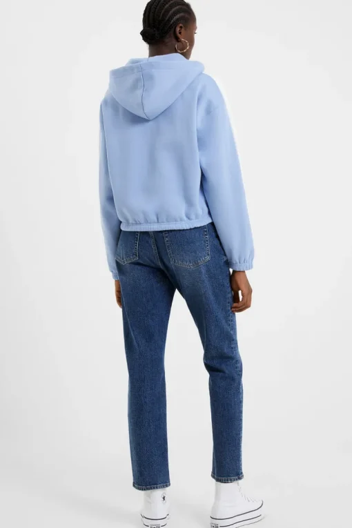 Boxy Panel Sleeves Hoodie