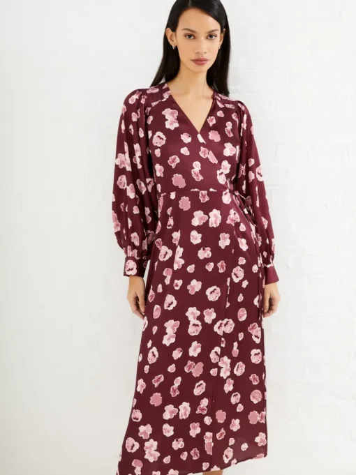 Bronwen Aleeya Satin Midi Dress