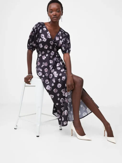 Bronwyn Aleeya Satin Midi Dress