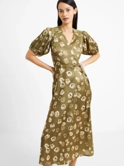 Bronwyn Aleeya Satin Midi Dress