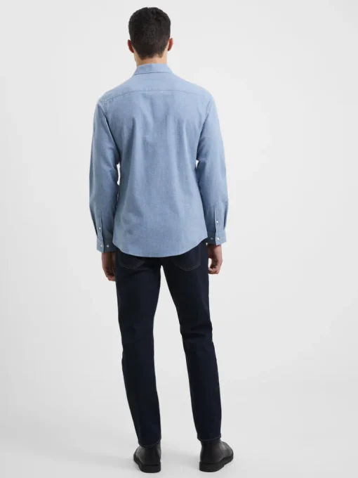 Brushed Melange Long Sleeve Shirt