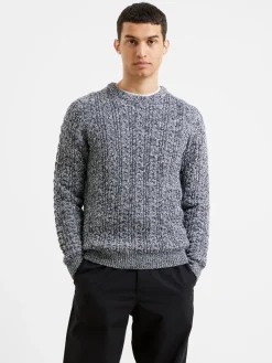 Cable Knit Crew Neck Jumper