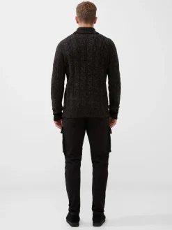 Cable Knit Roll Neck Jumper