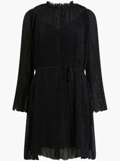 Callie Lurex Pleated Mini Dress