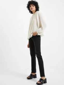 Callie Lurex Pleated Top