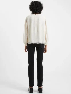 Callie Lurex Pleated Top