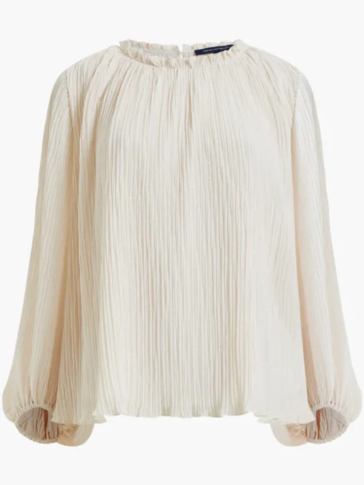 Callie Lurex Pleated Top