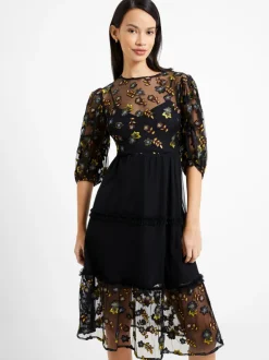 Camielle Embroidered Midi Dress
